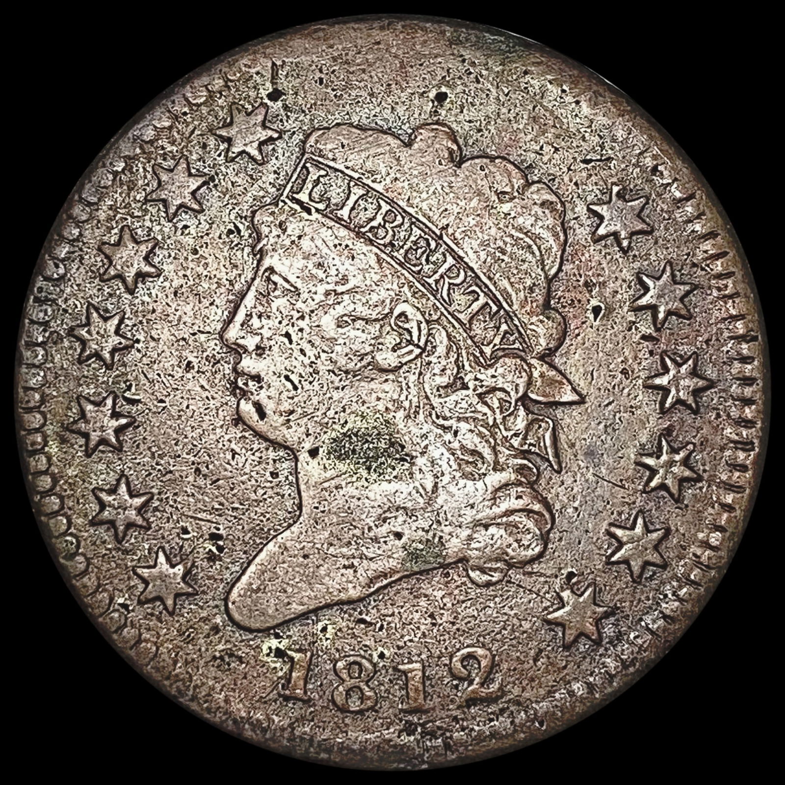 1812 Classic Head Large Cent NICELY CIRCULATED (1 of 2)