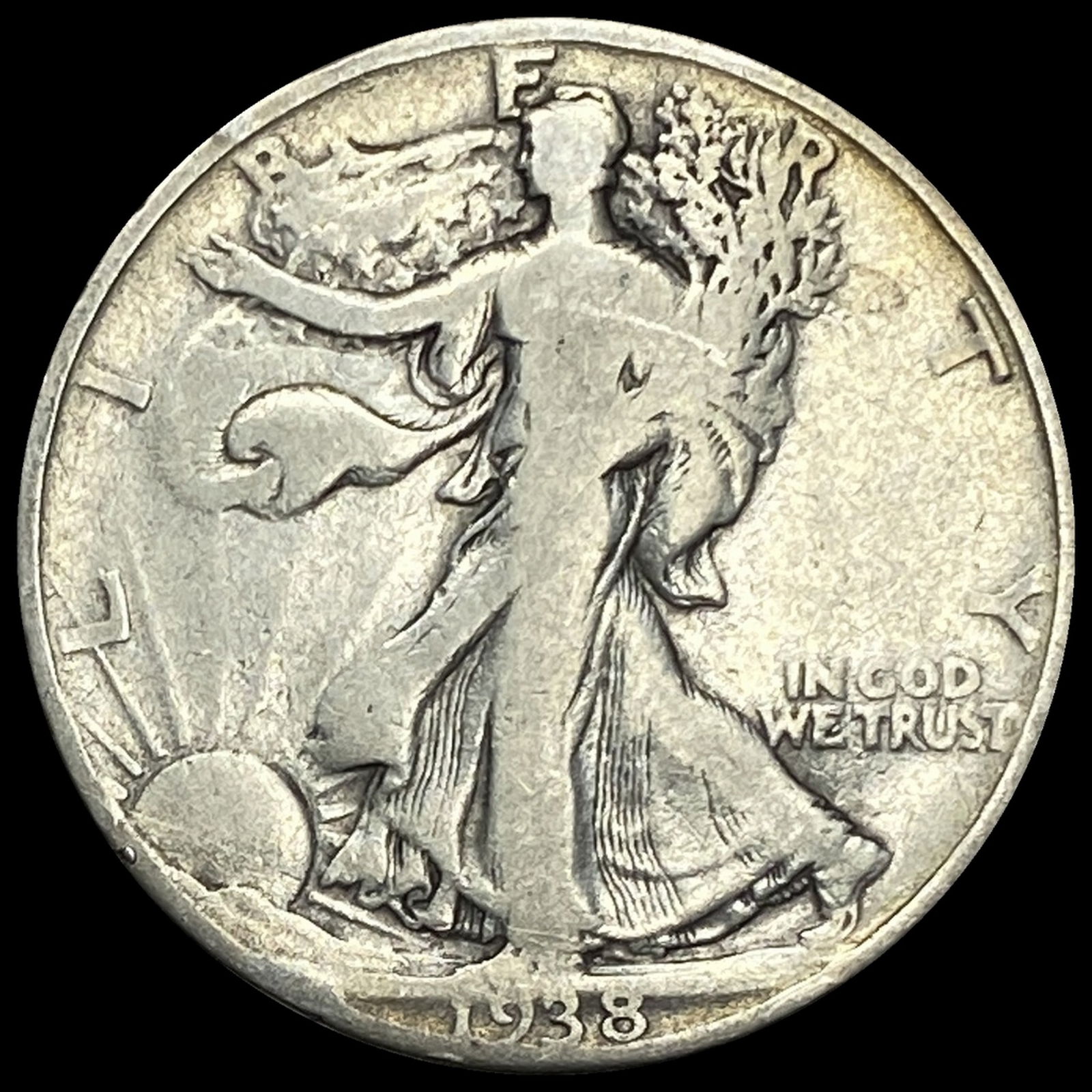 1938-D Walking Liberty Half Dollar LIGHTLY CIRCULATED (1 of 2)