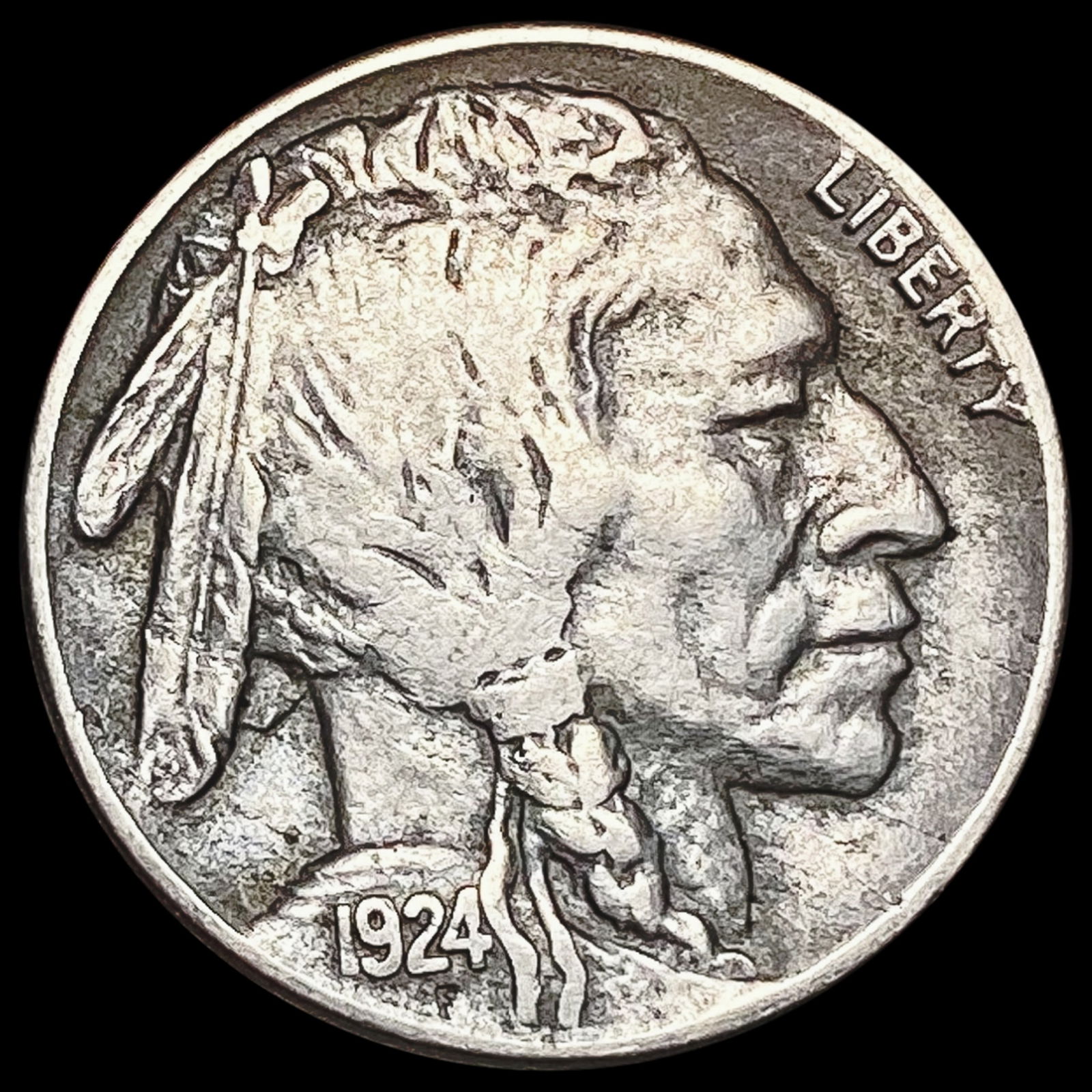 1924-S Buffalo Nickel LIGHTLY CIRCULATED (1 of 2)