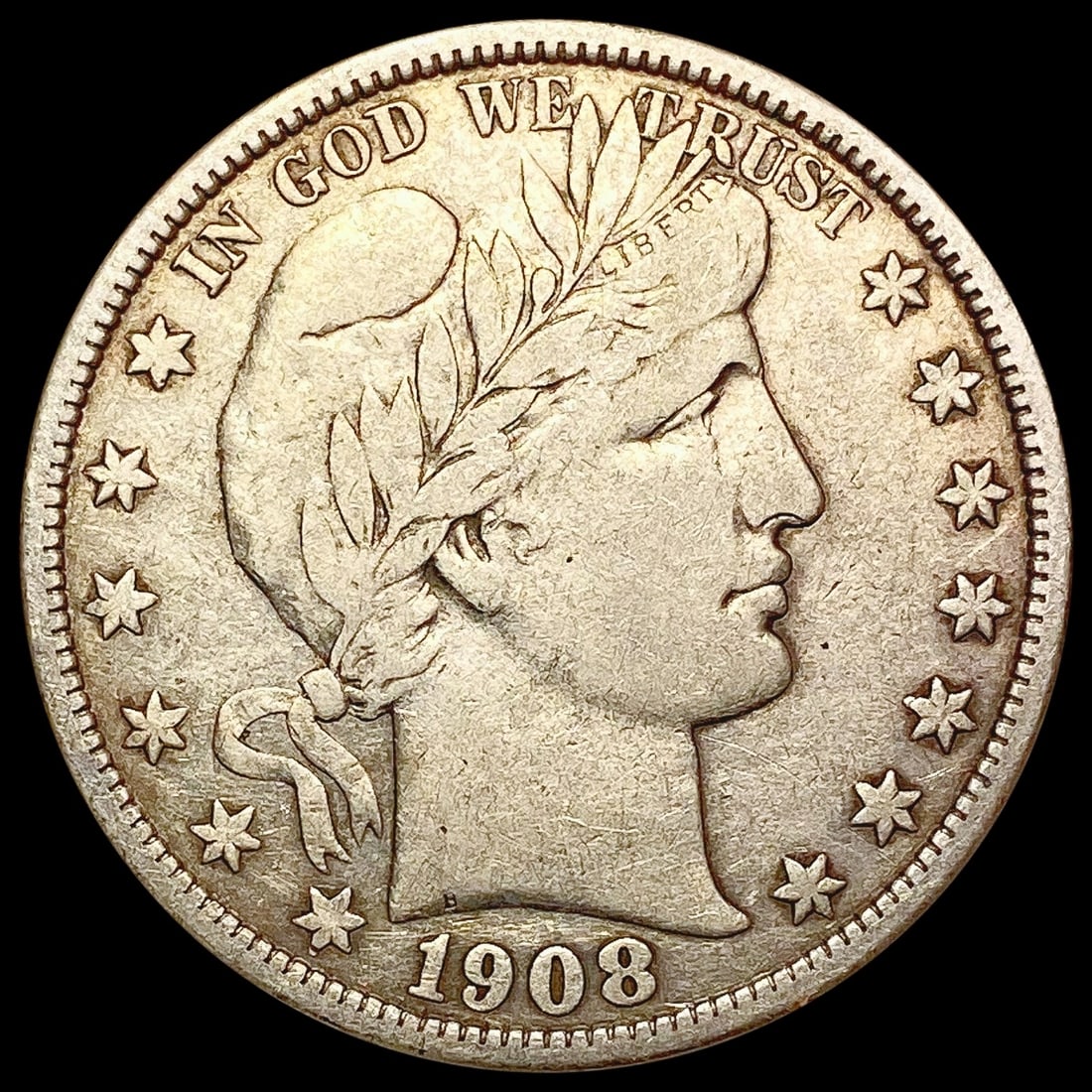 1908-O Barber Half Dollar LIGHTLY CIRCULATED (1 of 2)