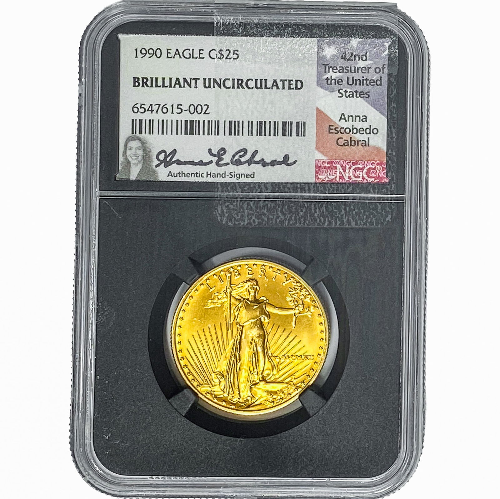 1990 1/2oz $25 Gold Eagle NGC BU (1 of 2)