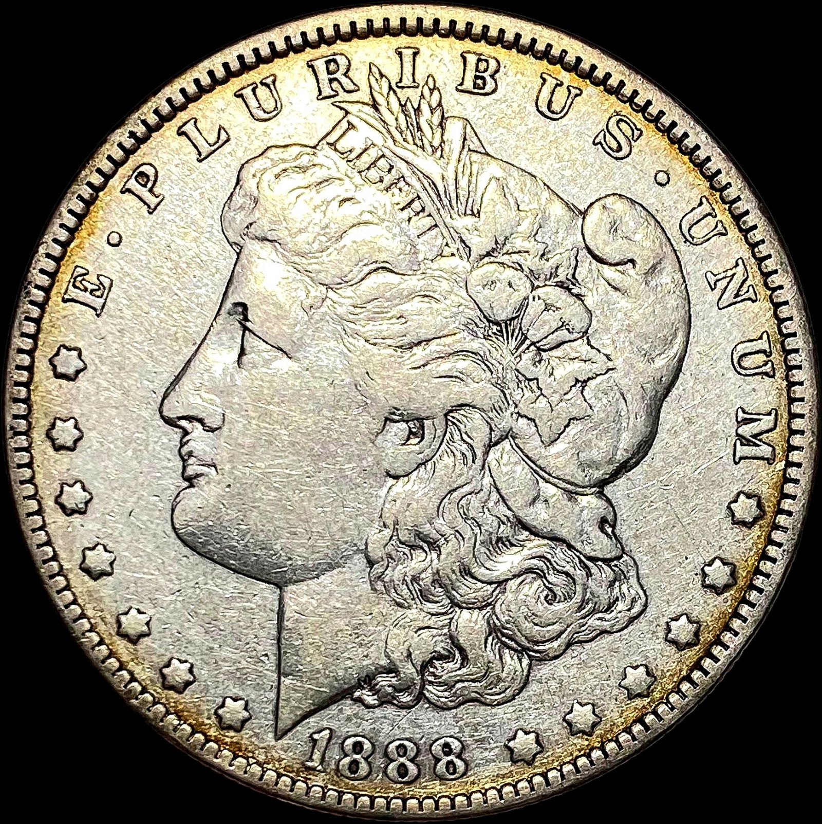 1888-O Hot Lips Morgan Silver Dollar LIGHT CIRC (1 of 2)