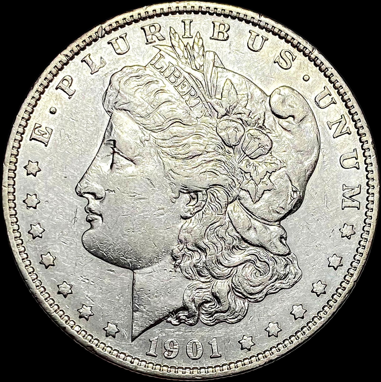 1901-S Silver Morgan Dollar CLOSELY UNCIRCULATED (1 of 2)