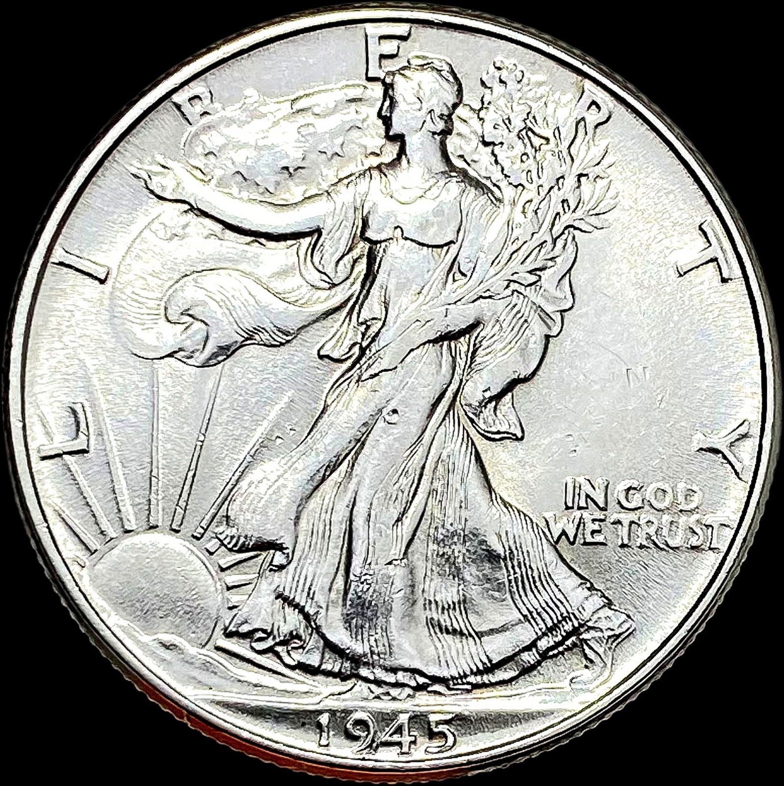 1945 Silver Walking Liberty Half Dollar UNCIRCULATED (1 of 2)