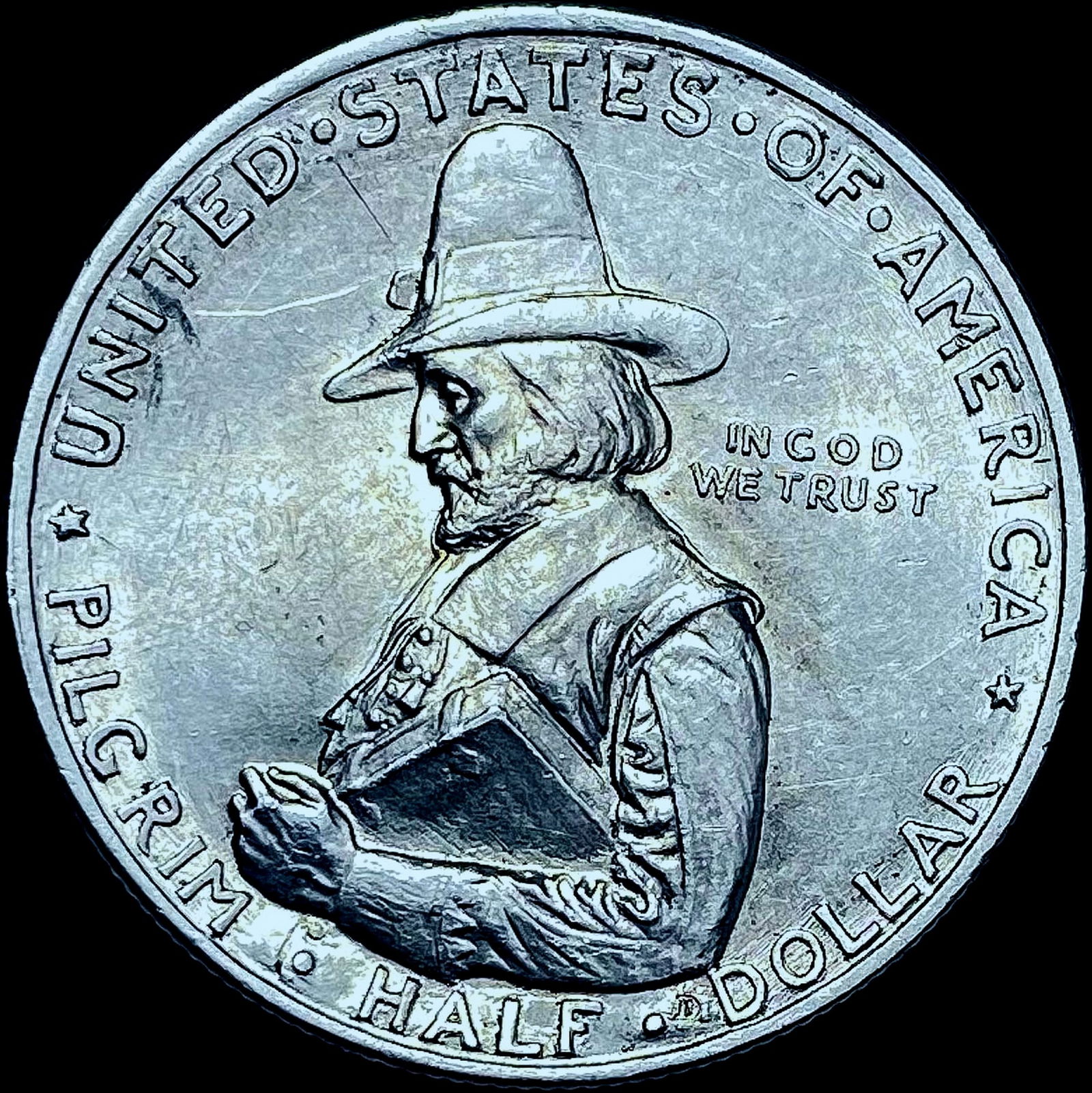 1920 Silver Half Dollar Pilgrim Tercentenary GEM BU (1 of 2)