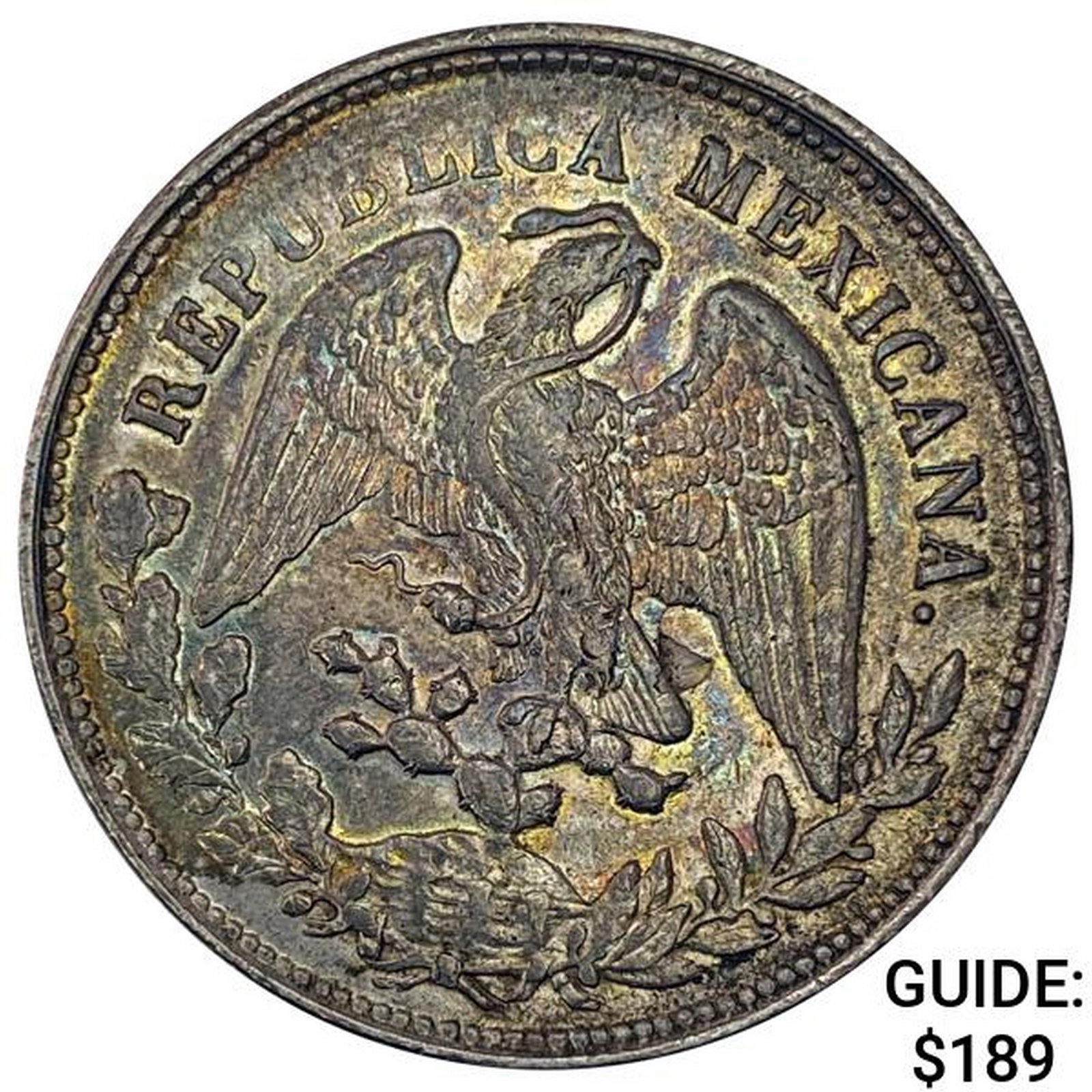 1903Mo AM Mexico Silver Peso CLOSELY UNCIRCULATED: 1903Mo AM Mexico Silver Peso CLOSELY UNCIRCULATED