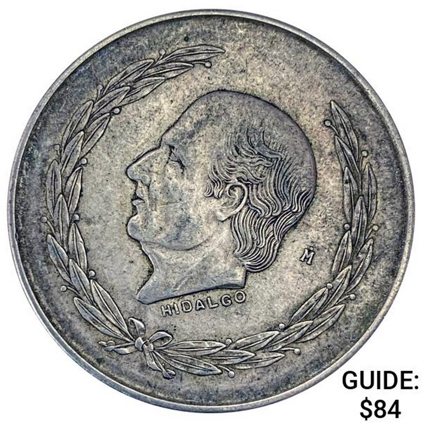 1952 Mexico Silver 5 Pesos NEARLY UNCIRCULATED: 1952 Mexico Silver 5 Pesos NEARLY UNCIRCULATED