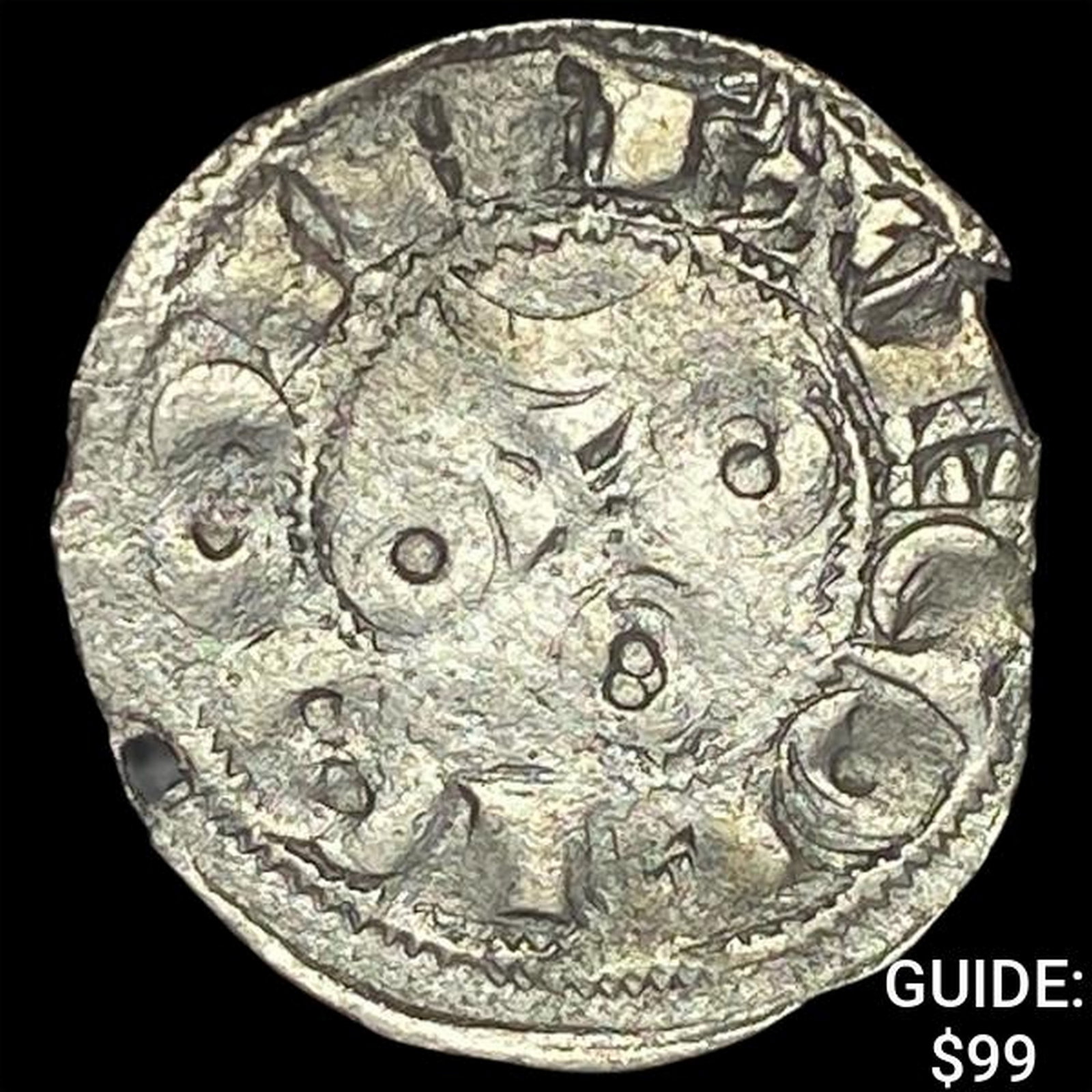 [1170-1245] France Crusades Silver Denier NEARLY UNCIRCULATED: [1170-1245] France Crusades Silver Denier NEARLY UNCIRCULATED