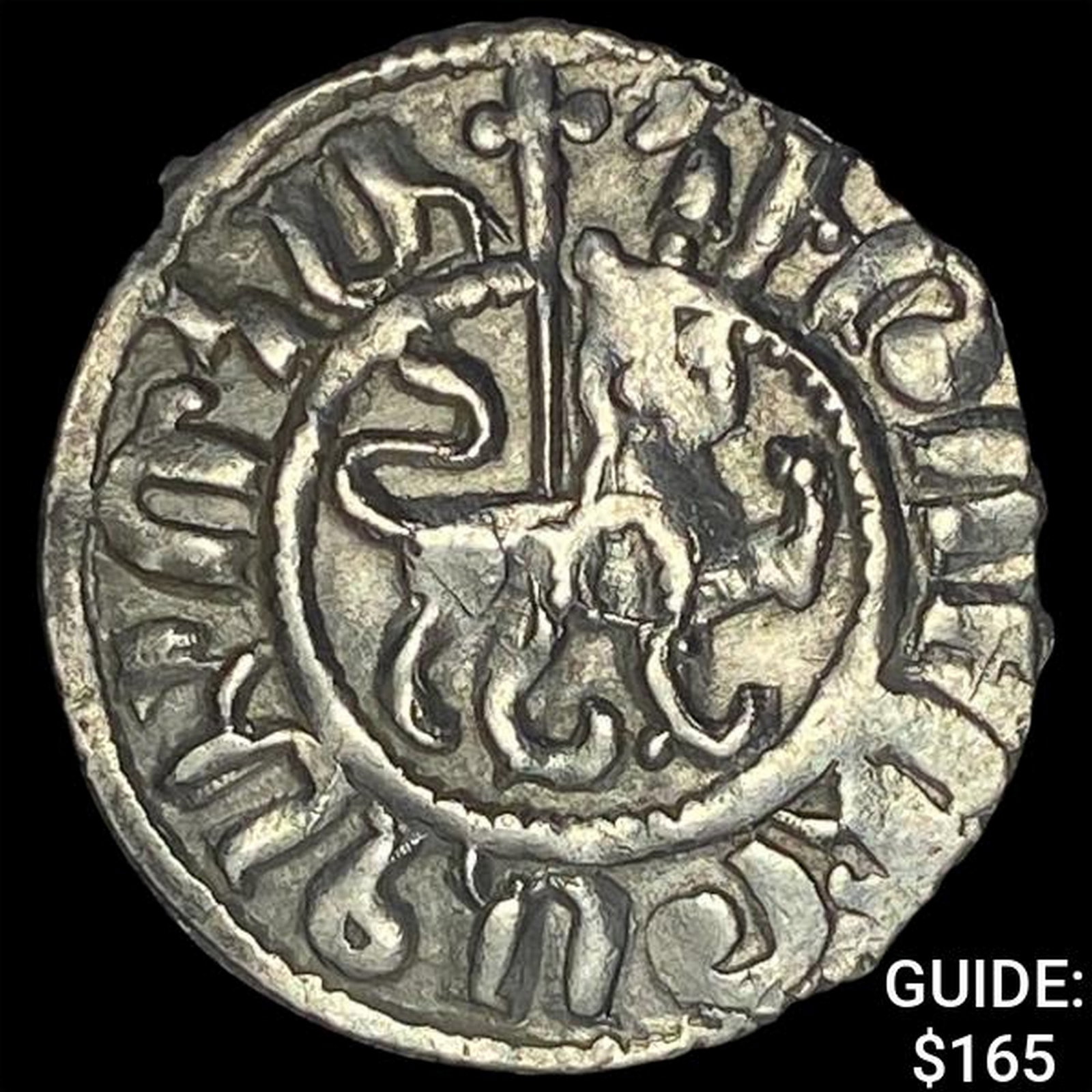 [1198-1219] AD Crusaders Armenia Silver Tram UNCIRCULATED: [1198-1219] AD Crusaders Armenia Silver Tram UNCIRCULATED