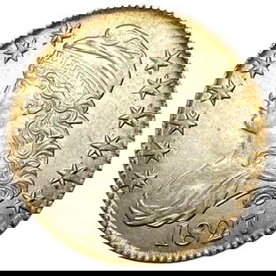 1827 Capped Bust Half Dollar AU+: 1827 Capped Bust Half Dollar AU+