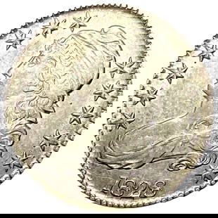 1828 Capped Bust Half Dollar AU+: 1828 Capped Bust Half Dollar AU+