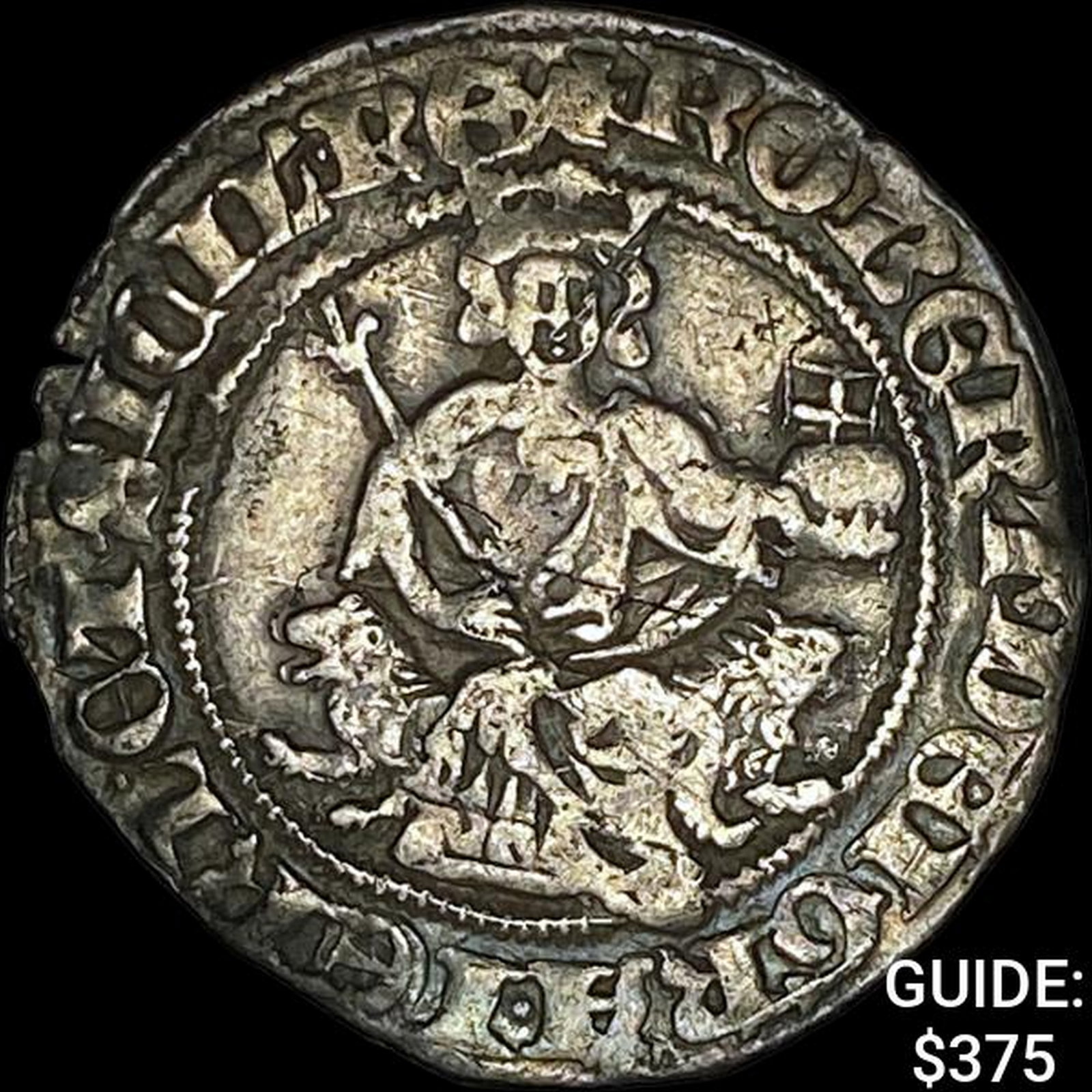 [1309-1343] Naples Robert Silver Gigliato NEARLY UNCIRCULATED: [1309-1343] Naples Robert Silver Gigliato NEARLY UNCIRCULATED