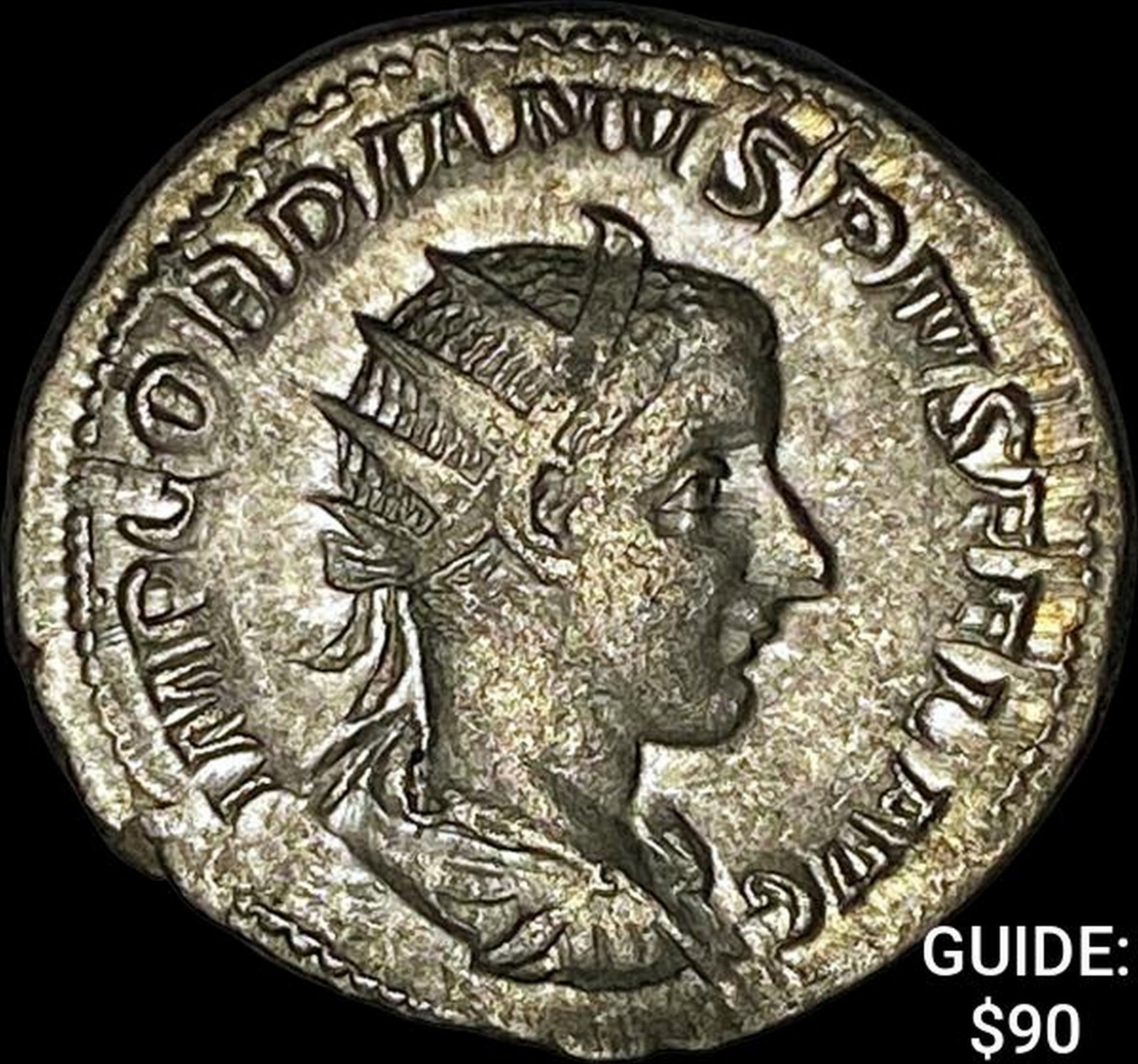240 AD Roman Gordian III Silver Antoninianus CLOSELY UNCIRCULATED: 240 AD Roman Gordian III Silver Antoninianus CLOSELY UNCIRCULATED