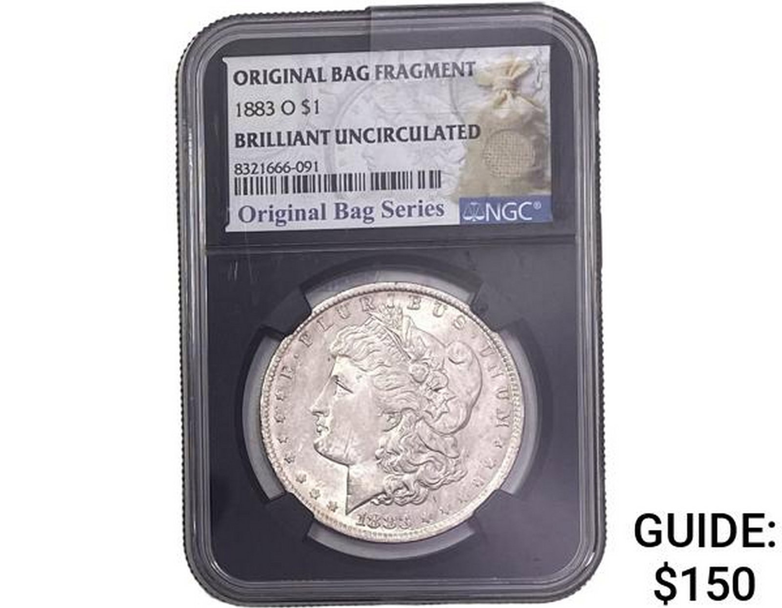 1883-O Morgan Silver Dollar NGC BRILLIANT UNC OBF: 1883-O Morgan Silver Dollar NGC BRILLIANT UNC OBF