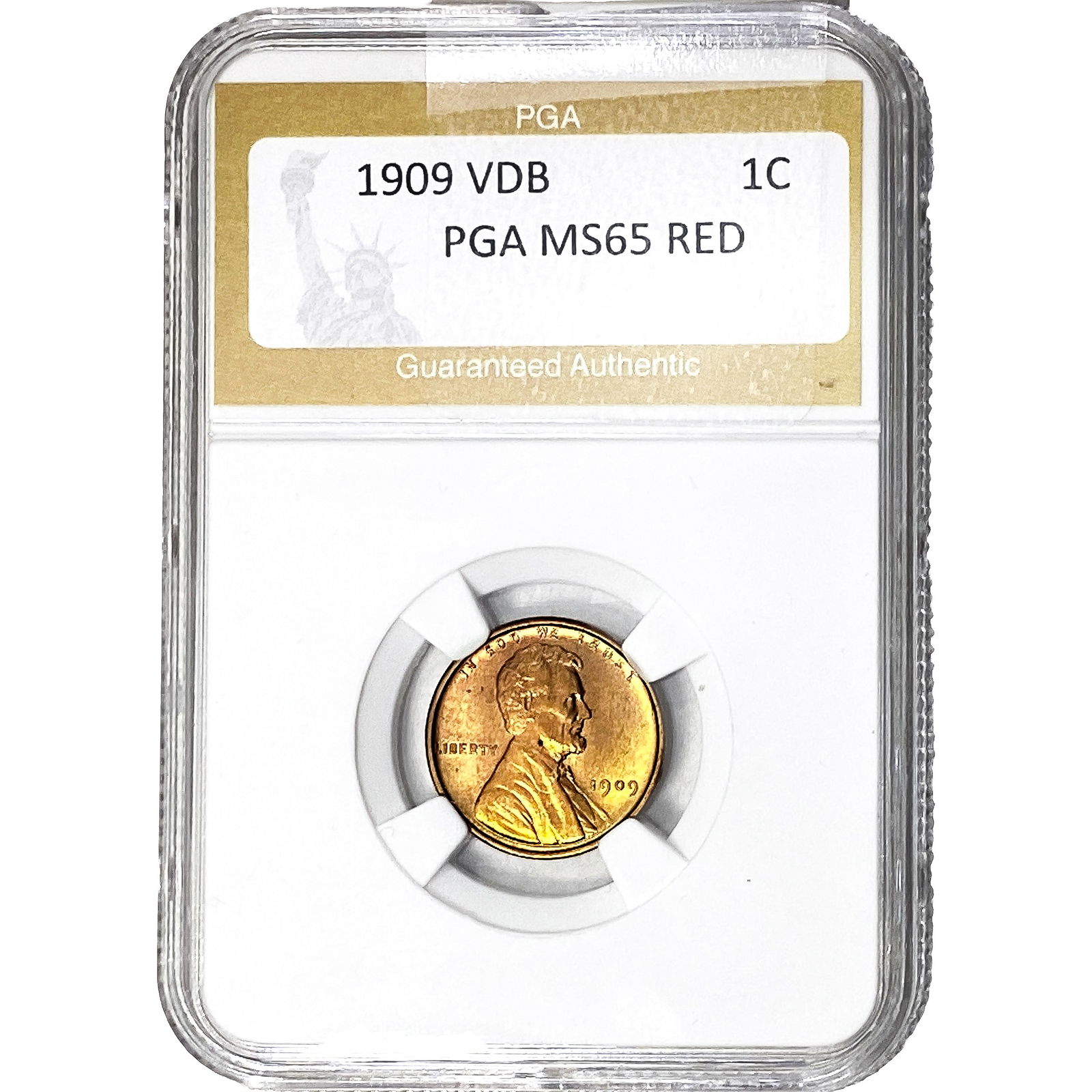 1909 Wheat Cent PGA MS65 RED VDB (1 of 2)
