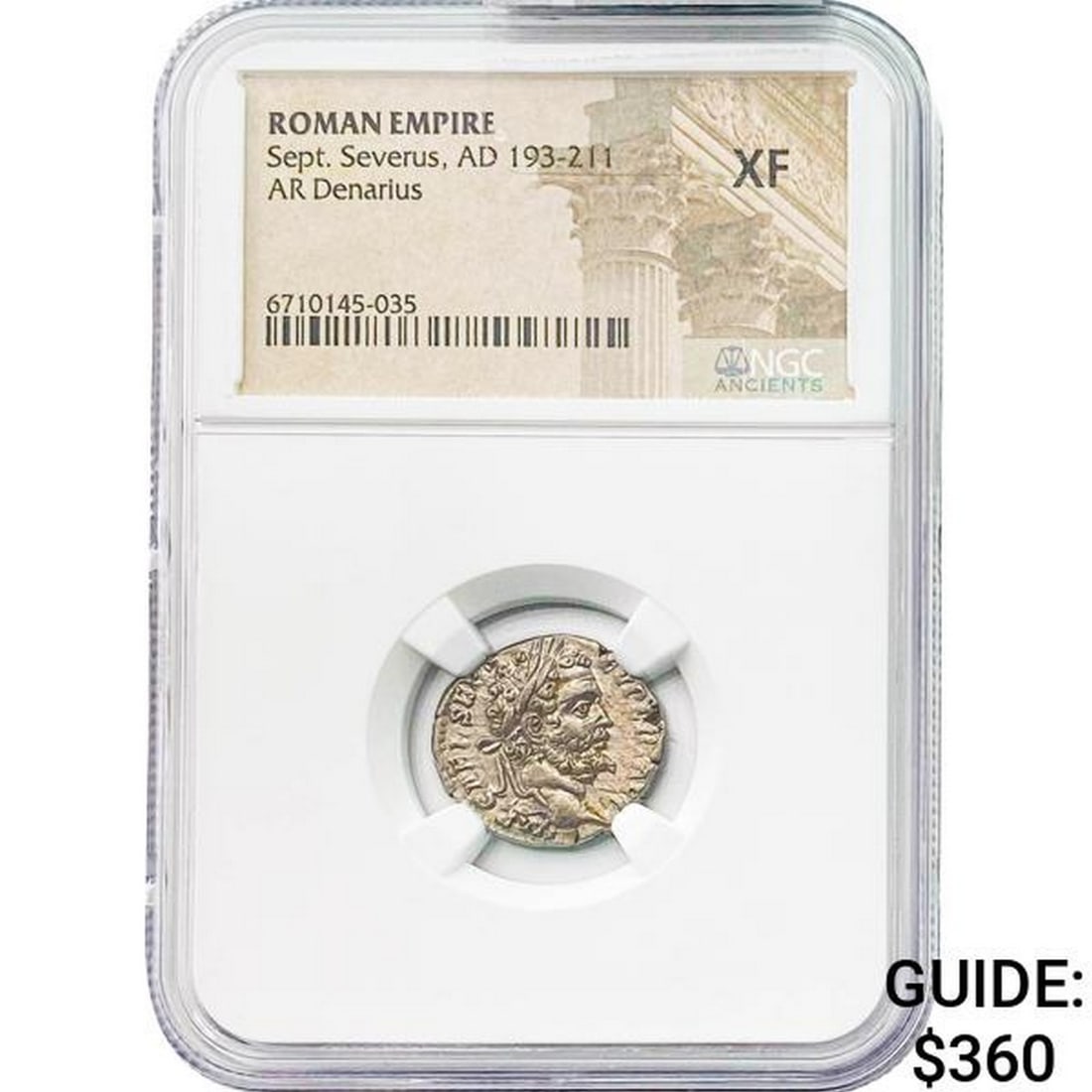 Roman Sept. Severus, AD 193-211 Silver Denarius: Roman Sept. Severus, AD 193-211 Silver Denarius