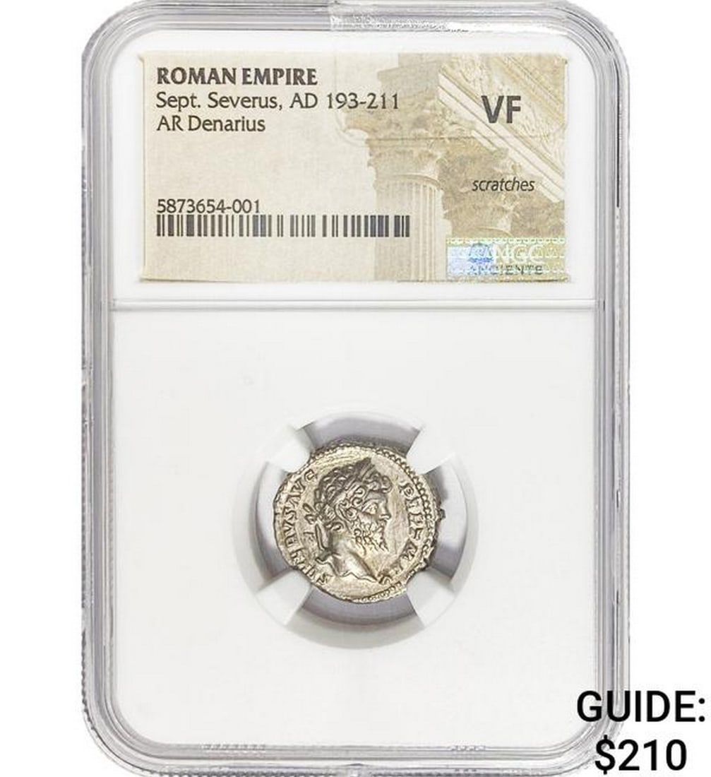 Roman Sept. Severus, AD 193-211 Silver Denarius: Roman Sept. Severus, AD 193-211 Silver Denarius