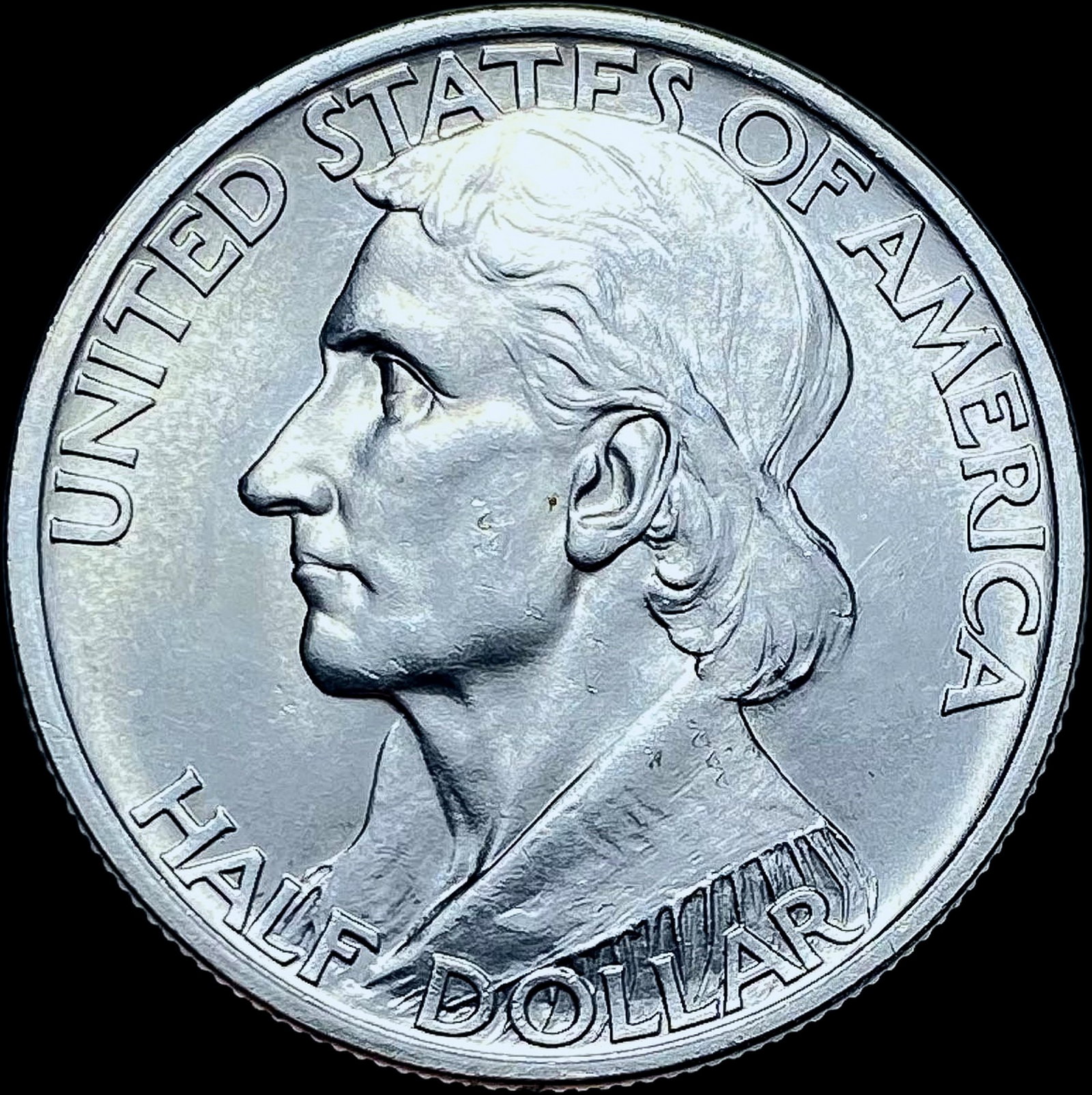 1937 Silver Boone Half Dollar GEM BU (1 of 2)