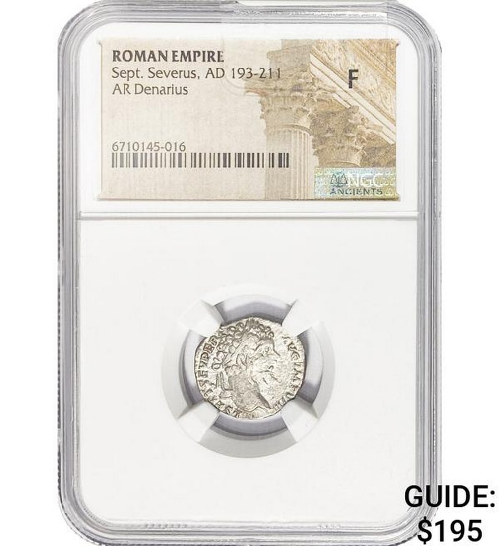 Roman Sept. Severus, AD 193-211 Silver Denarius: Roman Sept. Severus, AD 193-211 Silver Denarius