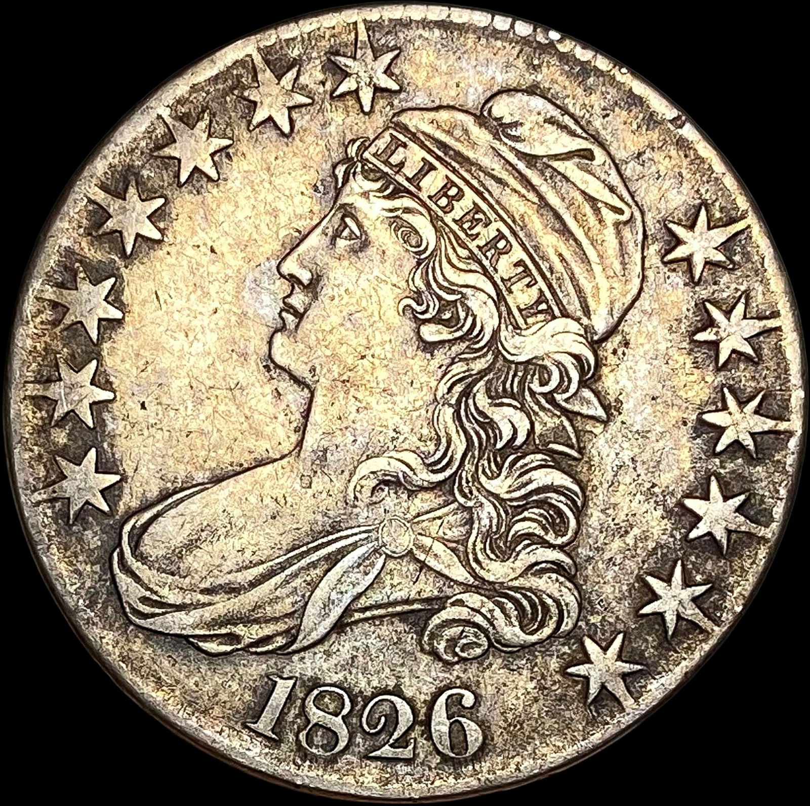 1826 Capped Bust Half Dollar LIGHTLY CIRCULATED (1 of 2)