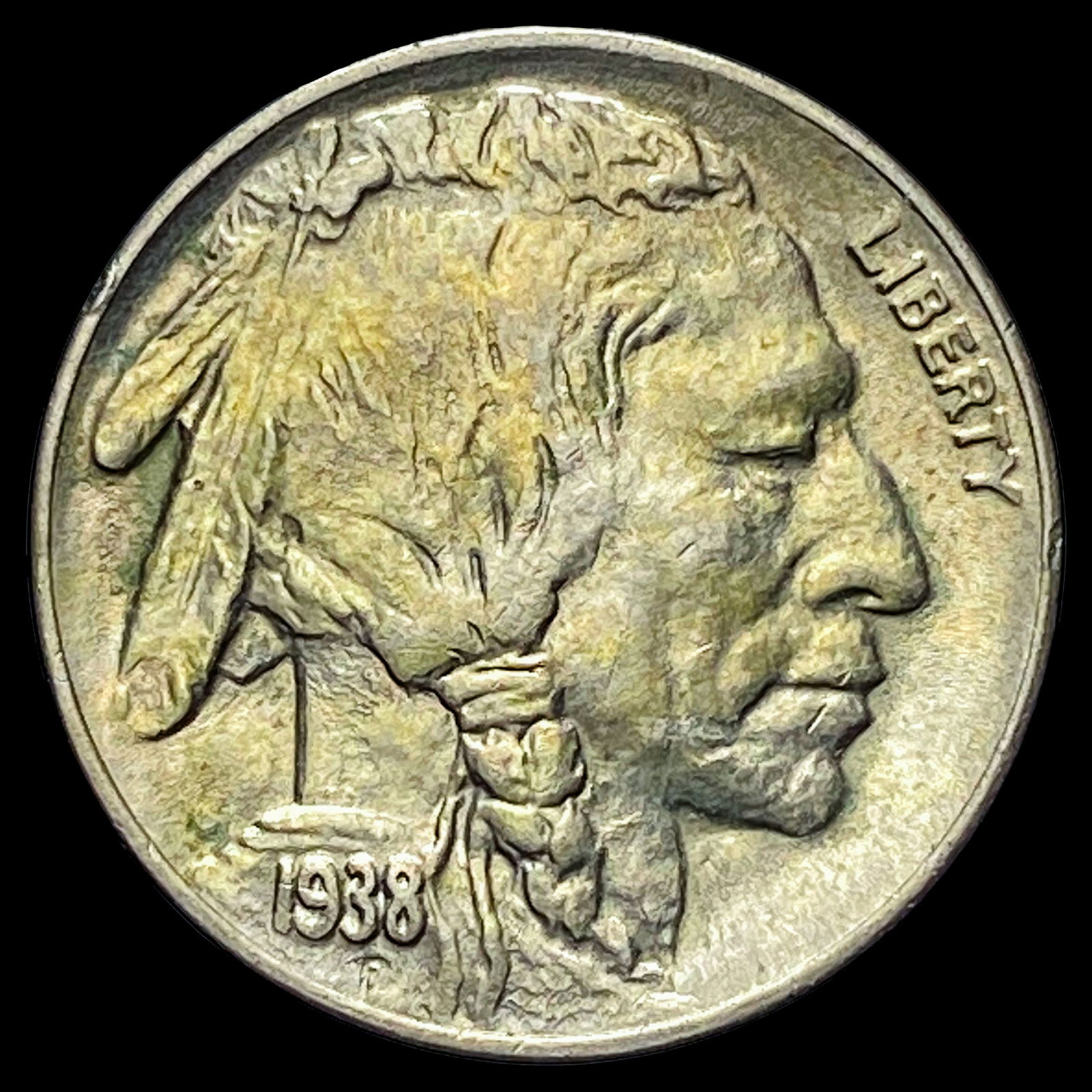 1938-D Nickel Five Cents Buffalo CHOICE BU (1 of 2)
