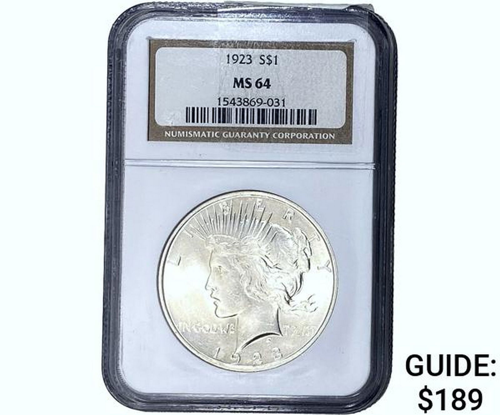 1923 Silver Peace Dollar NGC MS64 (1 of 2)