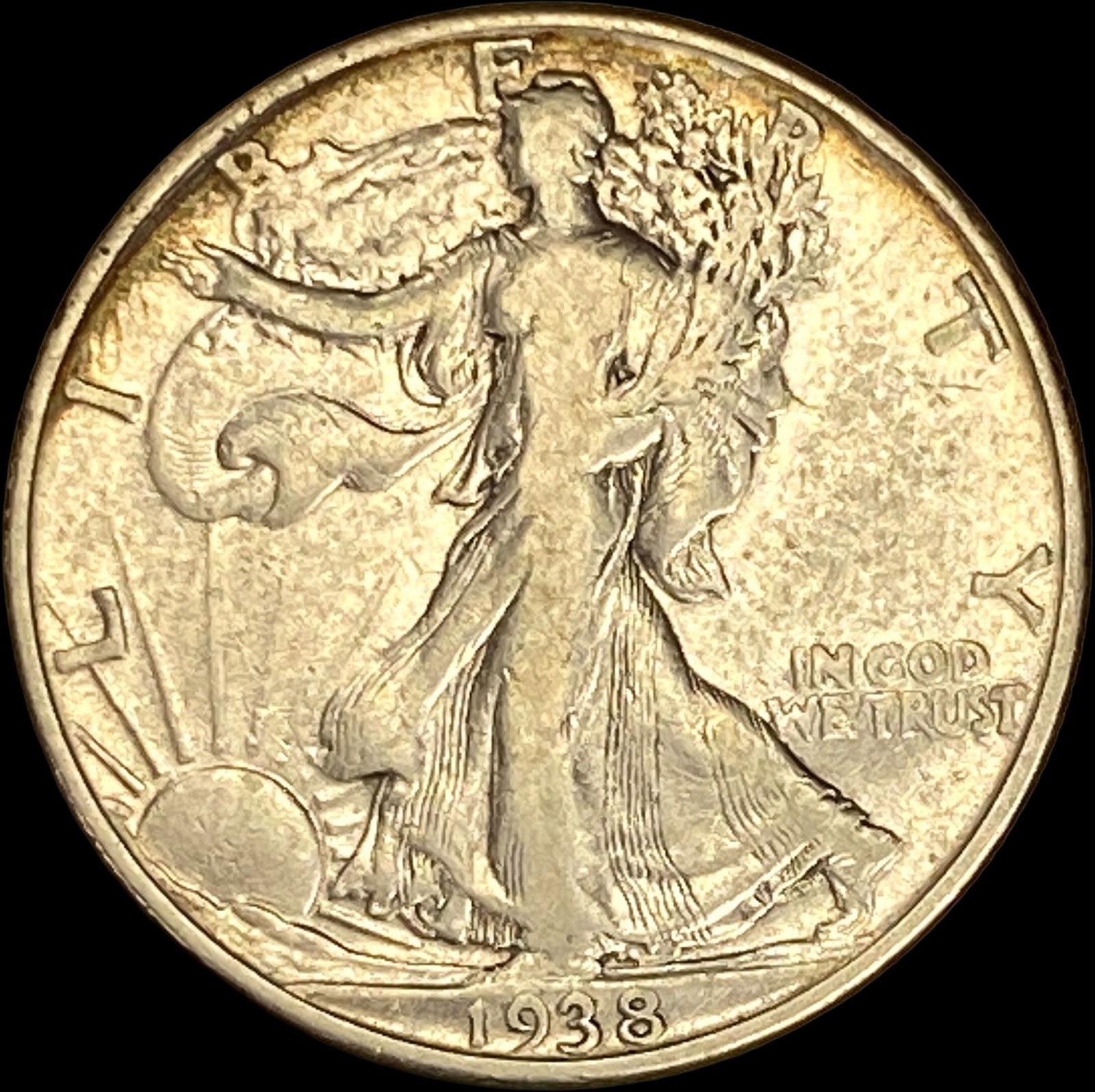 1938-D Walking Liberty Half Dollar LIGHTLY CIRCULATED (1 of 2)