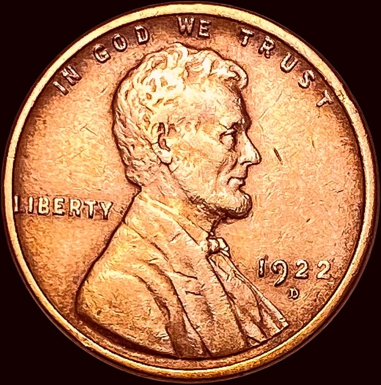 1922-D Lincoln Wheat Cent CLOSELY UNCIRCULATED (1 of 2)