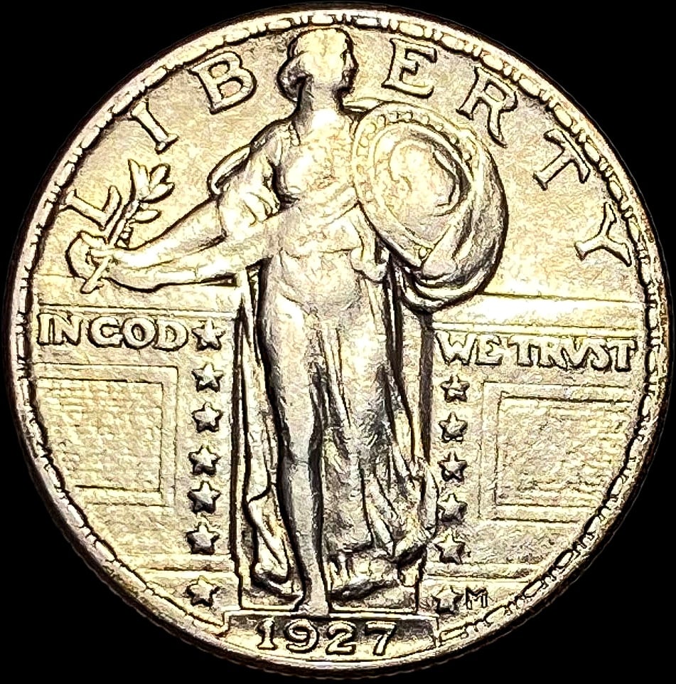 1927 Standing Liberty Silver Quarter ABOUT UNCIRCULATED (1 of 2)