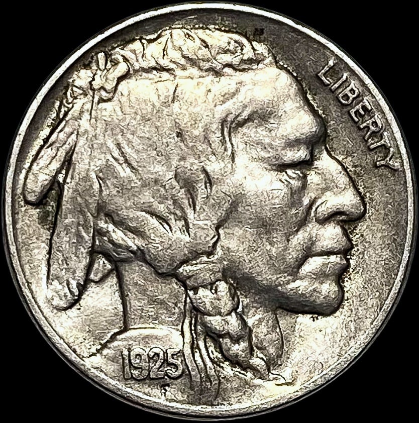 1925-S Buffalo Nickel NEARLY UNCIRCULATED (1 of 2)