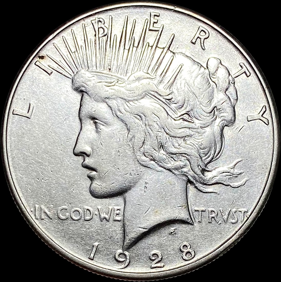 1928-S Silver Peace Dollar CLOSELY UNCIRCULATED (1 of 2)