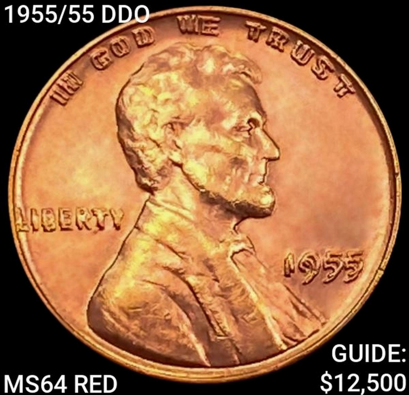 1955/55 DDO Wheat Cent CHOICE BU RD (1 of 2)