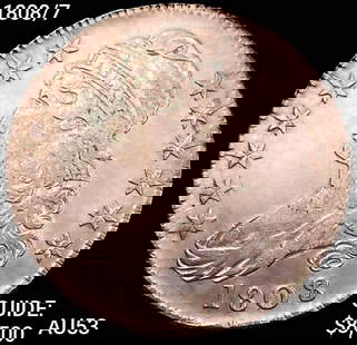 1808/7 Capped Bust Half Dollar CLOSELY UNCIRCULATED: 1808/7 Capped Bust Half Dollar CLOSELY UNCIRCULATED