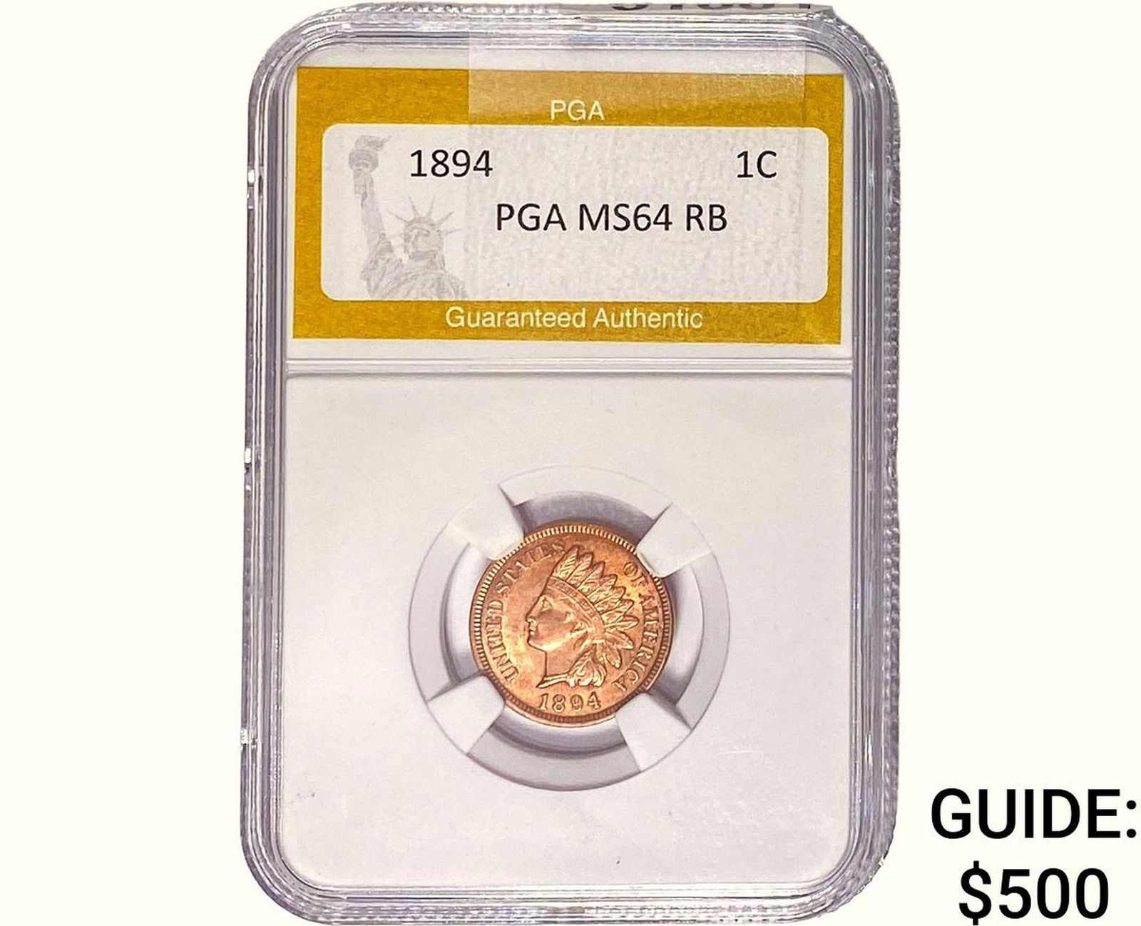 1894 Indian Head Cent PGA MS64 RB (1 of 2)