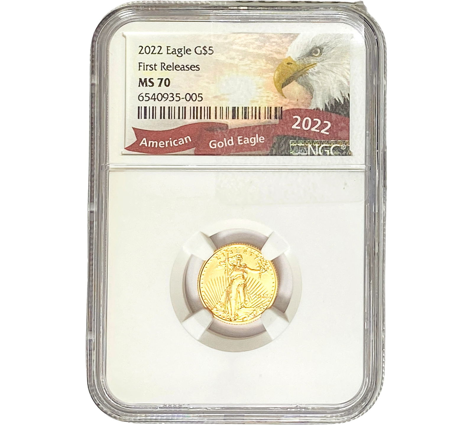 2022 $5 Gold Half Eagle NGC MS70 (1 of 2)
