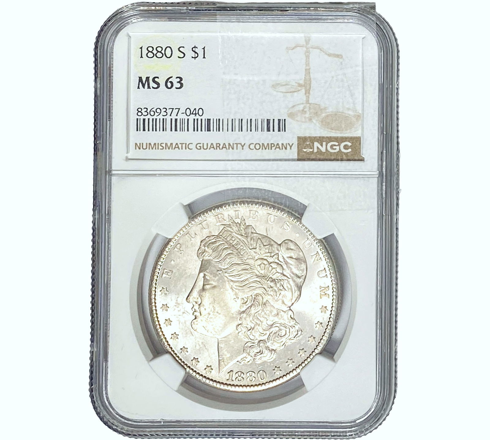 1880-S Morgan Silver Dollar NGC MS63 (1 of 2)