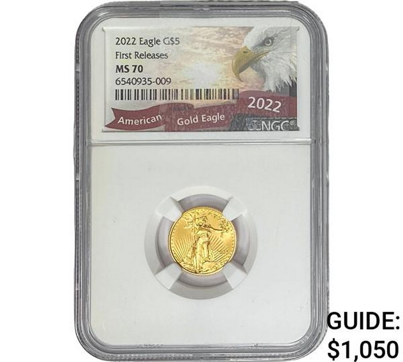 2022 $5 Gold Half Eagle NGC MS70 (1 of 2)