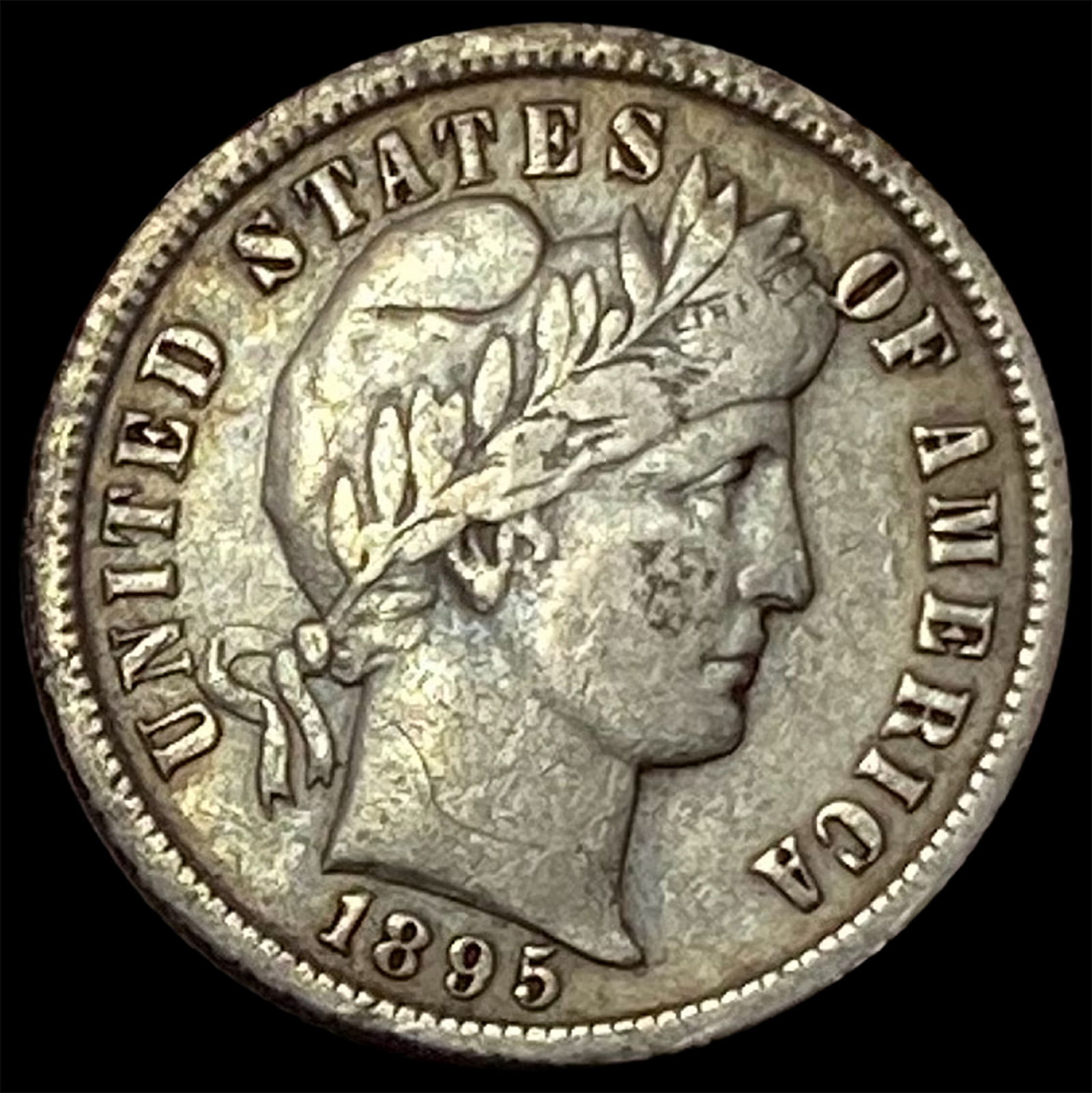 1895-S Silver Barber Dime LIGHTLY CIRCULATED (1 of 2)