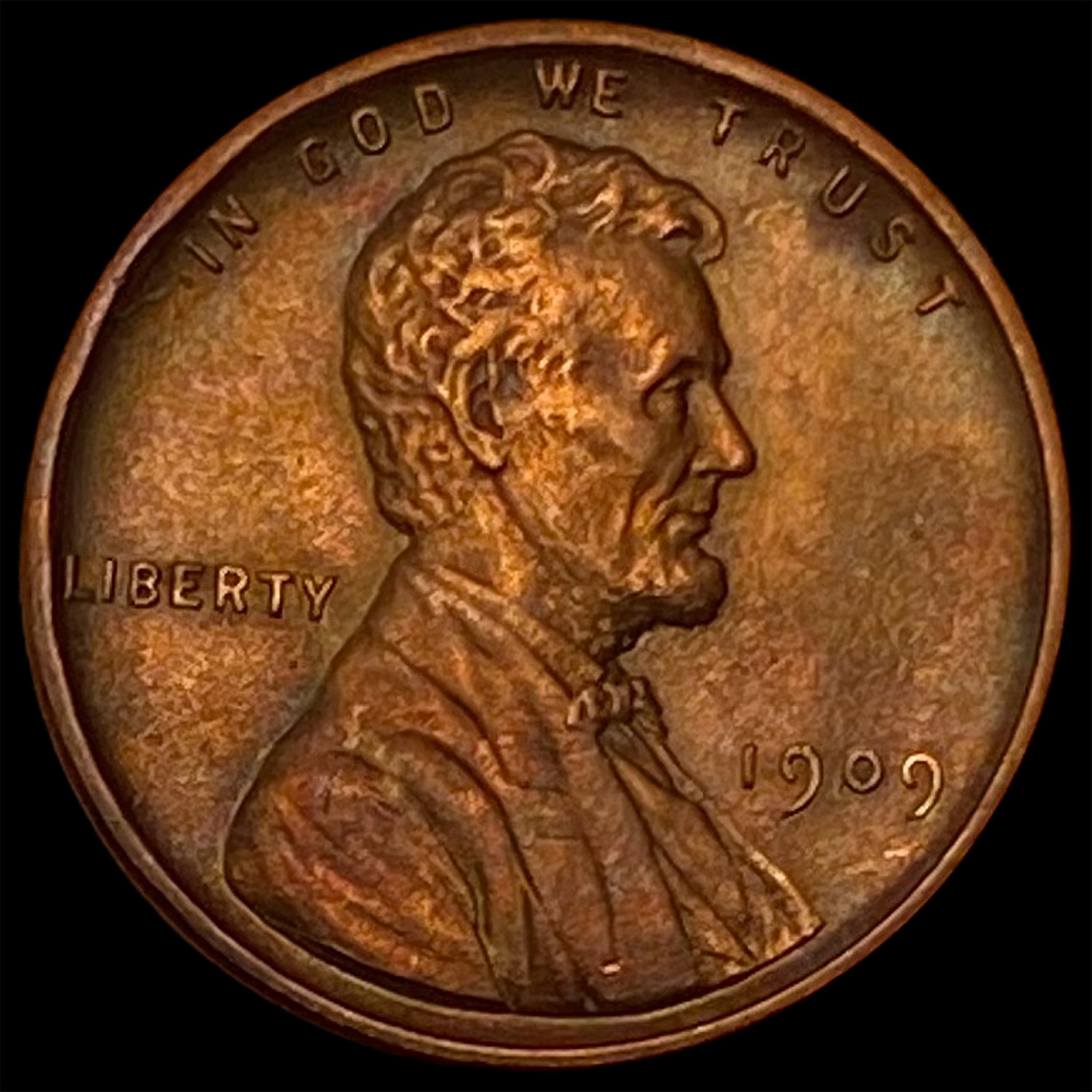 1909 VDB Lincoln Wheat Cent RB UNCIRCULATED (1 of 2)