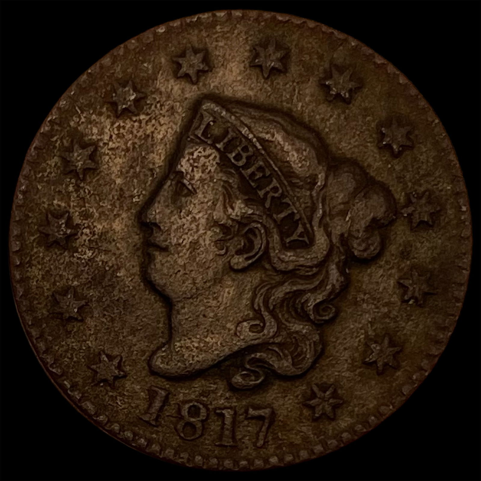 1817 Coronet Head Large Cent NEARLY UNCIRCULATED (1 of 2)