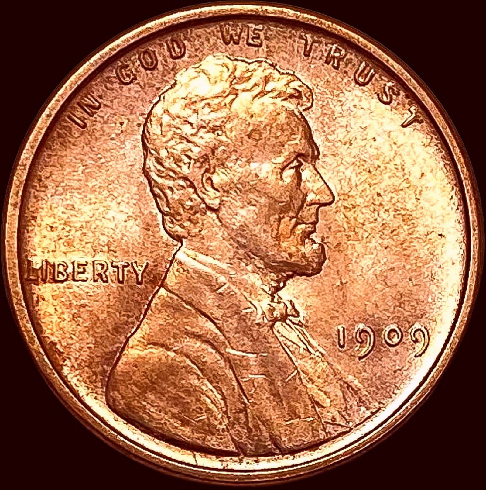 1909 VDB Lincoln Wheat Cent SUPERB GEM BU (1 of 2)