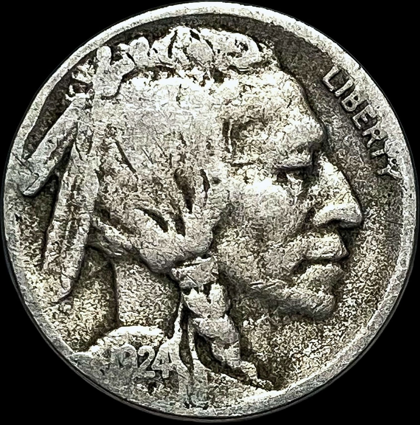 1924-S Buffalo Nickel LIGHTLY CIRCULATED (1 of 2)