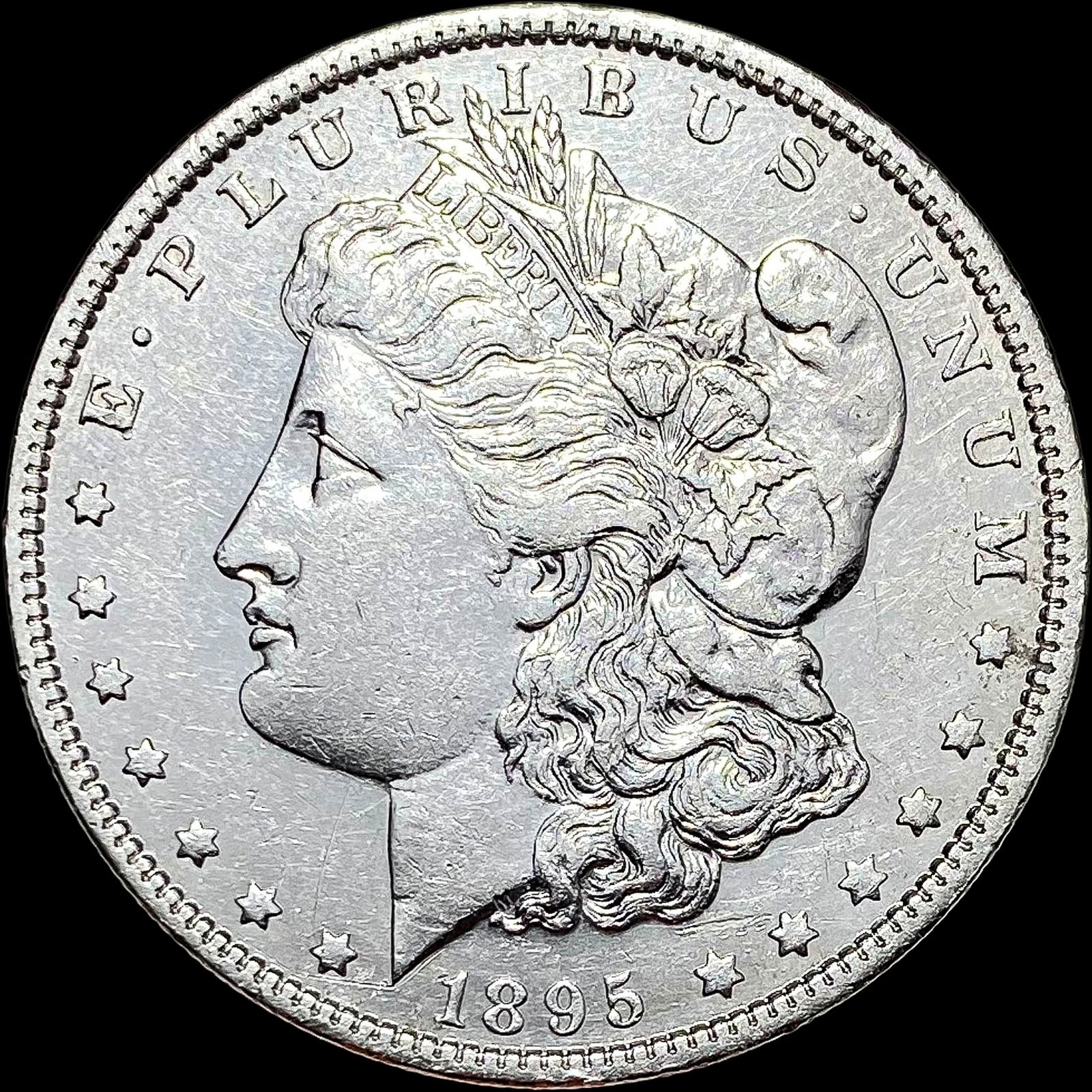 1895-O Silver Morgan Dollar ABOUT UNCIRCULATED (1 of 2)