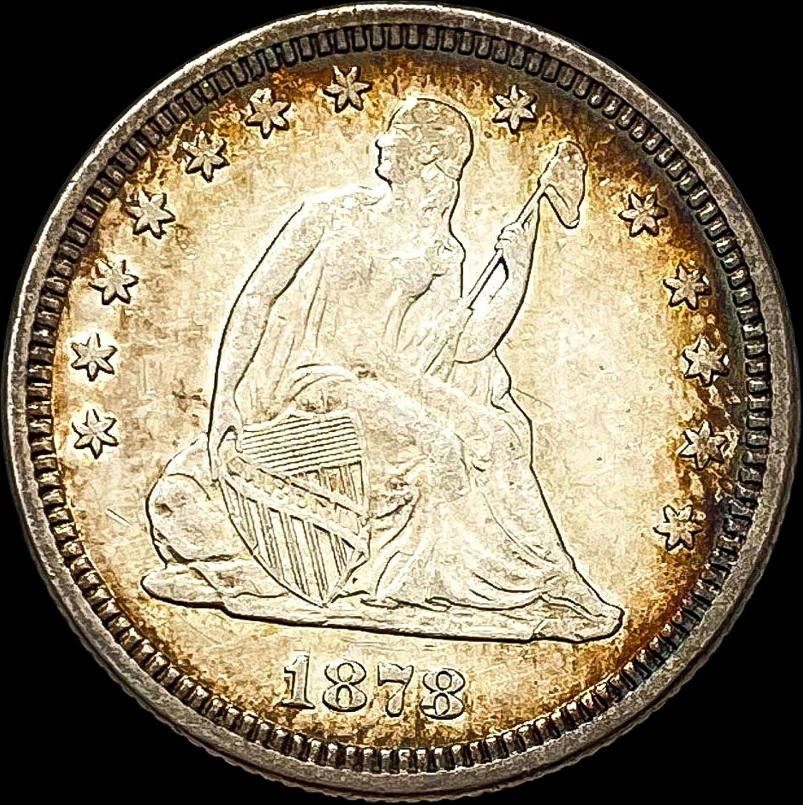 1878 Seated Liberty Quarter CLOSELY UNCIRCULATED (1 of 2)