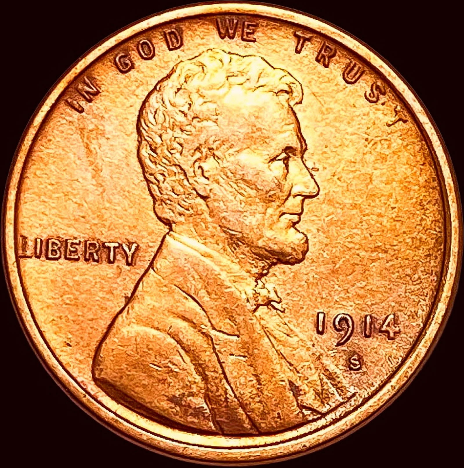 1914-S Lincoln Wheat Cent UNCIRCULATED (1 of 2)