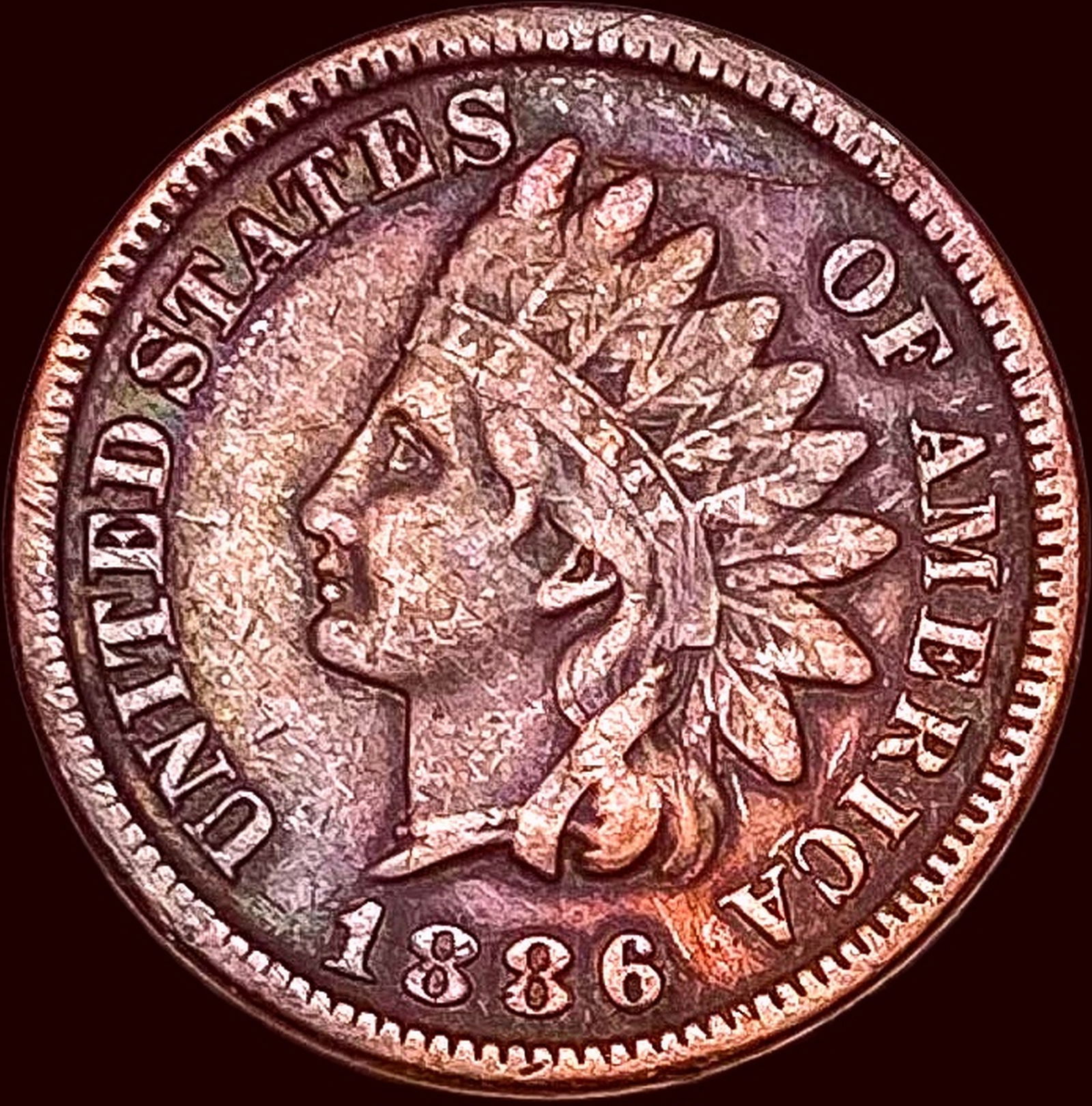 1886 Indian Head Cent CHOICE AU (1 of 2)