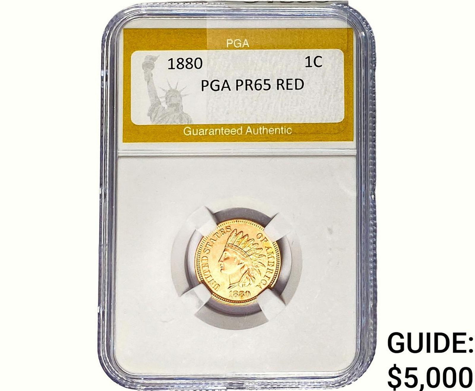 1880 Indian Head Cent PGA PR65 RED (1 of 2)