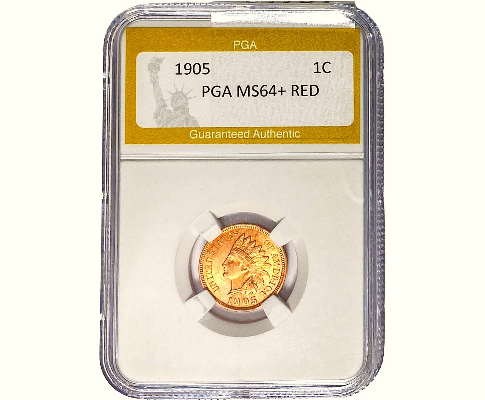 1905 Indian Head Cent PGA MS64+ RED (1 of 2)
