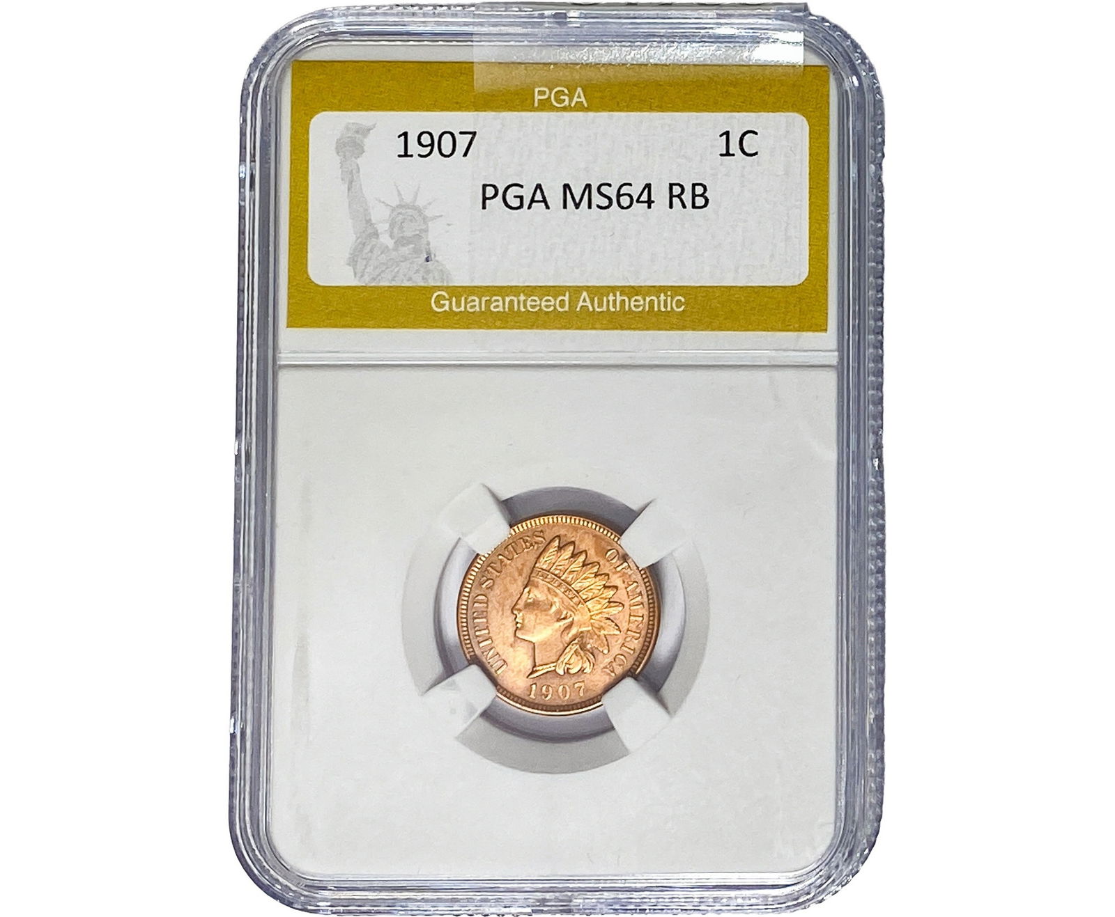 1907 Indian Head Cent PGA MS64 RB (1 of 2)