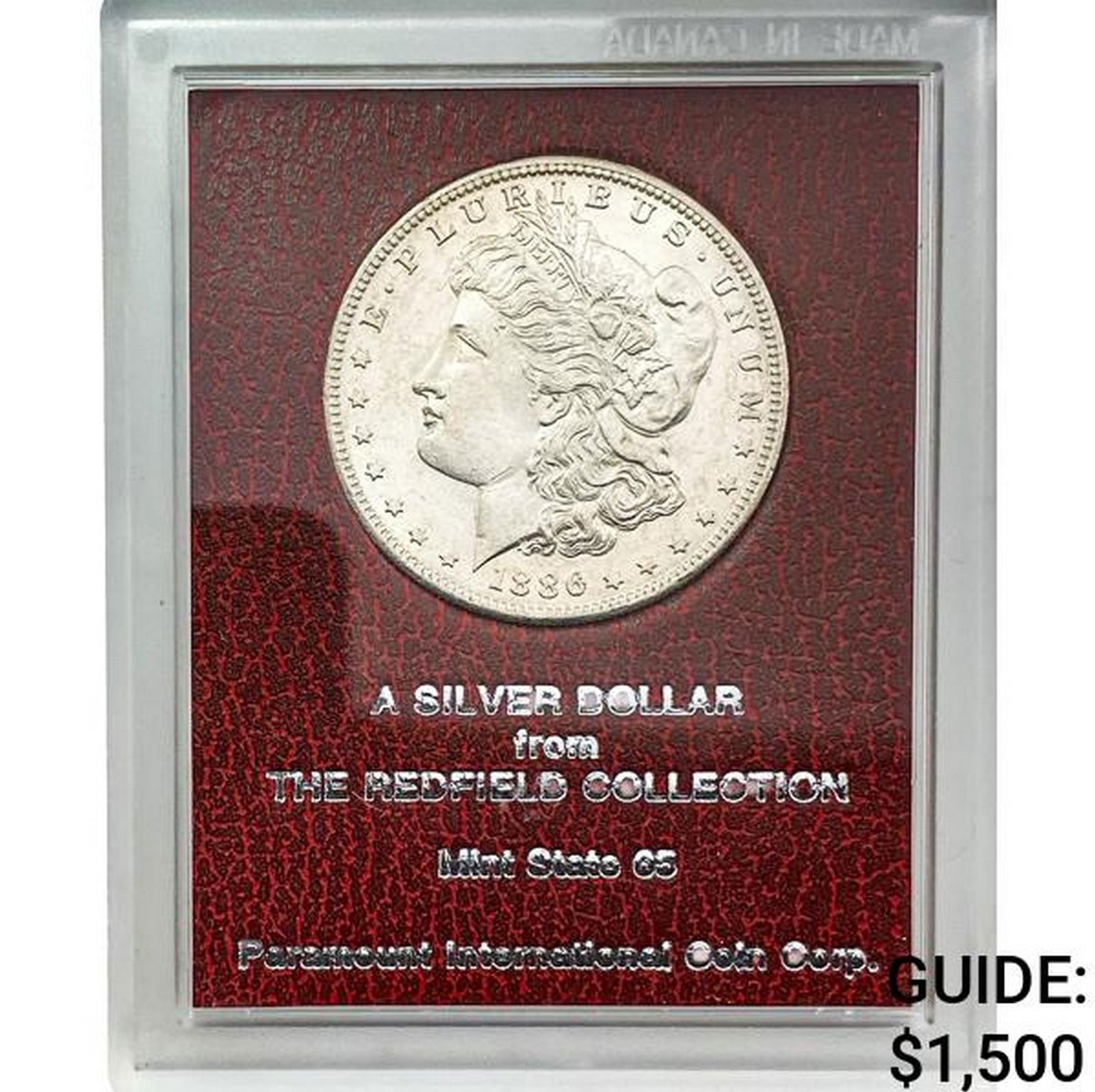 1886-S Morgan Silver Dollar REDFIELD MS65 (1 of 2)